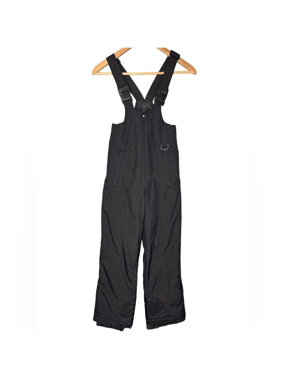Sport Essentials kids Black Insulated Snow Bibs Size 10